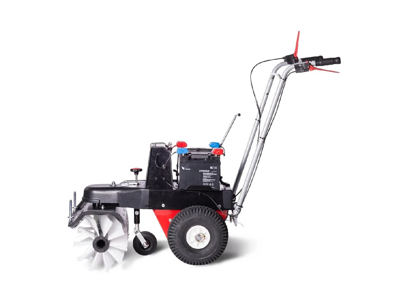 4F Schmutz- und Schneekehrmaschine Limpar Akku 52 mit Seitenbesen Links - Image 3