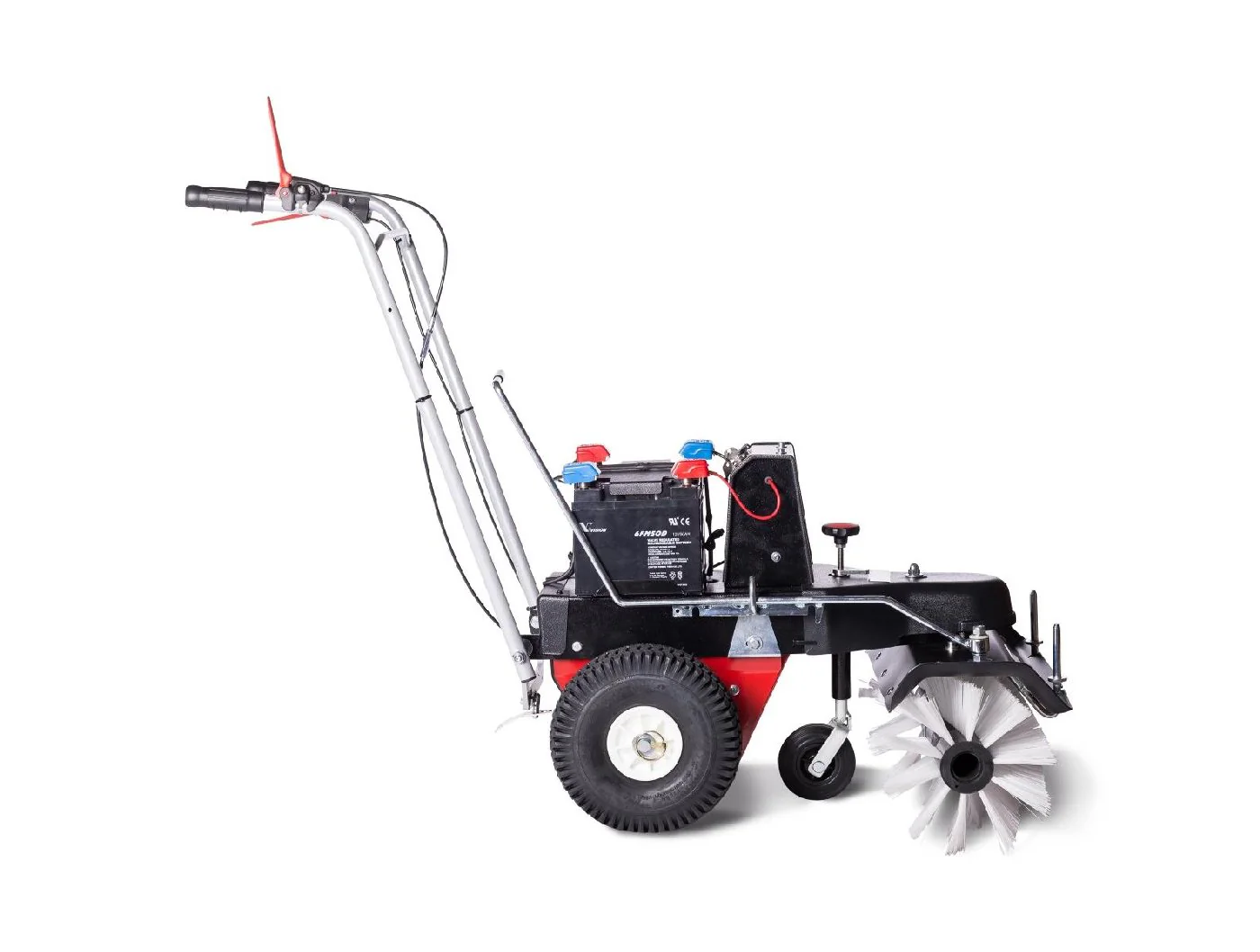 4F Schmutz- und Schneekehrmaschine Limpar Akku 52 mit Seitenbesen Links - Image 4