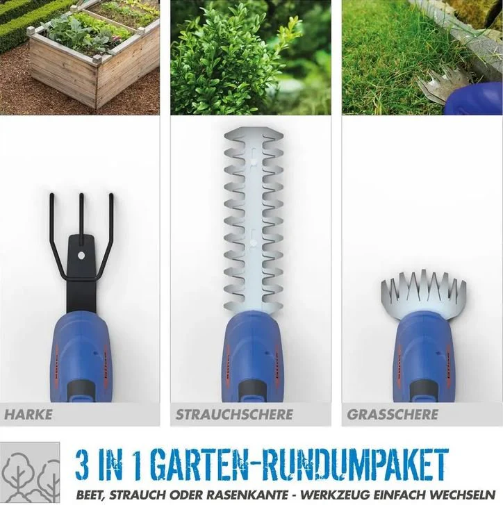 Güde Akku Gartenpflege-Set GPS 18-0 - Rasenschere, Hacke und Strauchschere - Image 3
