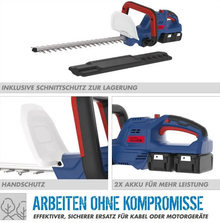 Güde Akku-Heckenschere HS 36-302-30 mit 2x Akkupack und Schnellladegerät - Image 10