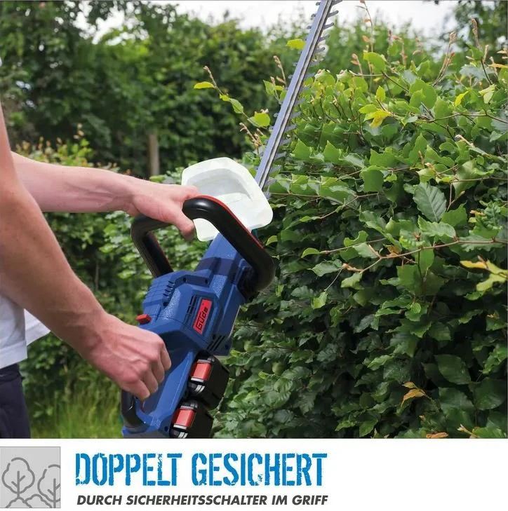 Güde Akku-Heckenschere HS 36-302-30 mit 2x Akkupack und Schnellladegerät - Image 9