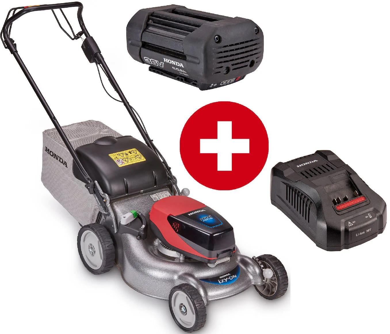 Honda Akku-Rasenmäher HRG 466 XB SE Set mit 6 Ah Akku und Schnell-Ladegerät