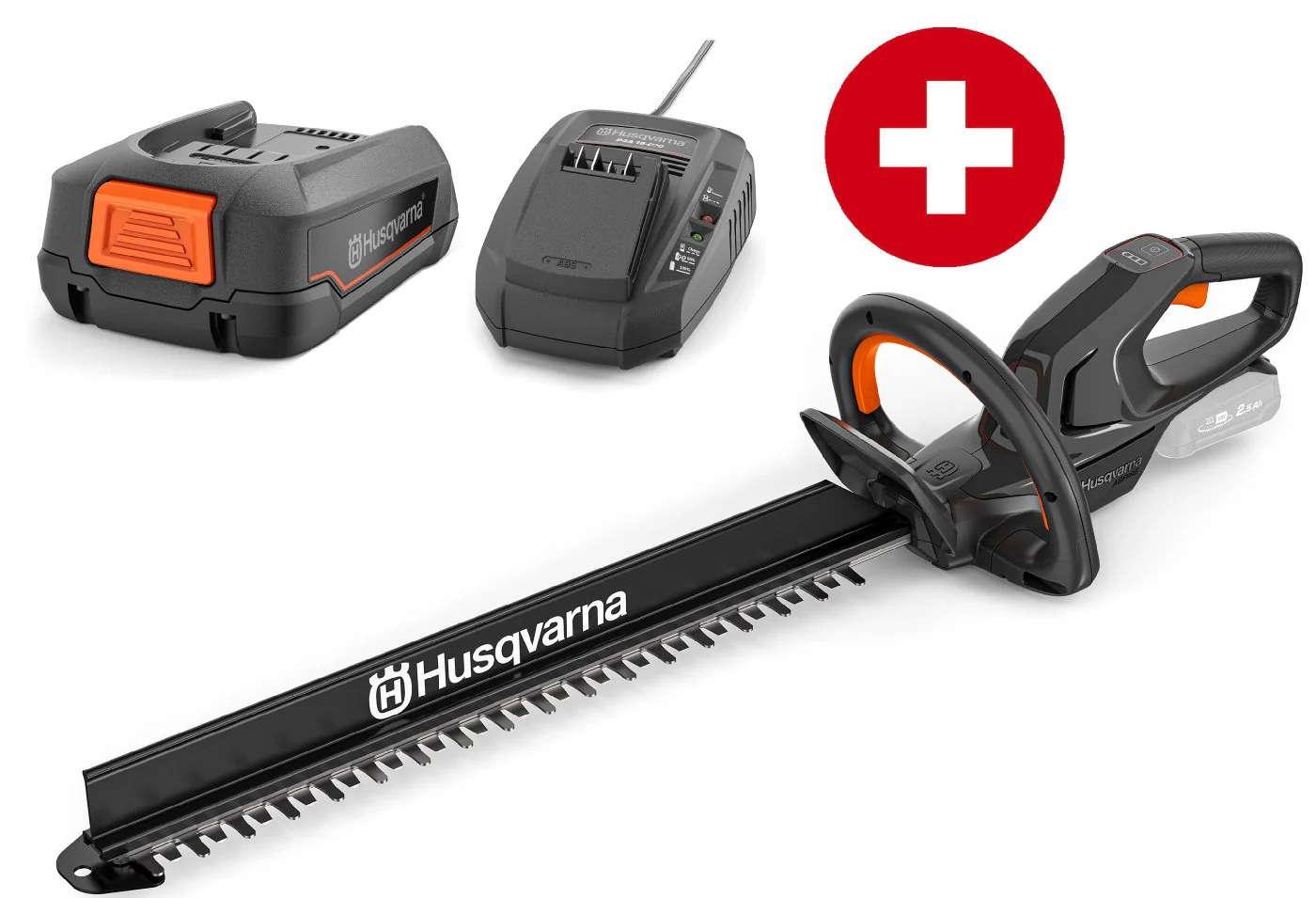 Husqvarna Akku-Heckenschere Aspire H50-P4A mit Akku B45 und Ladegerät C70
