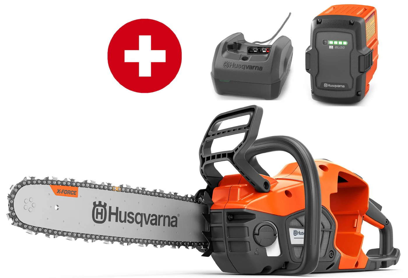 Husqvarna Akku-Motorsäge 440i Set mit Akku BLi30 und Ladegerät C250