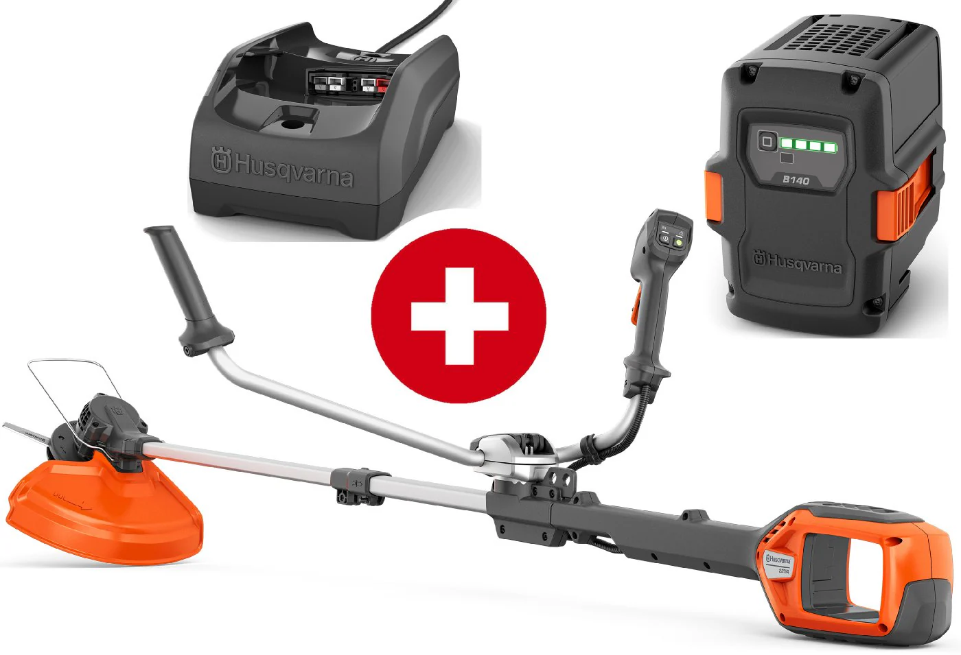 Husqvarna Akku-Motorsense Set 220iR - inkl. Akku B140 + Ladegerät C80