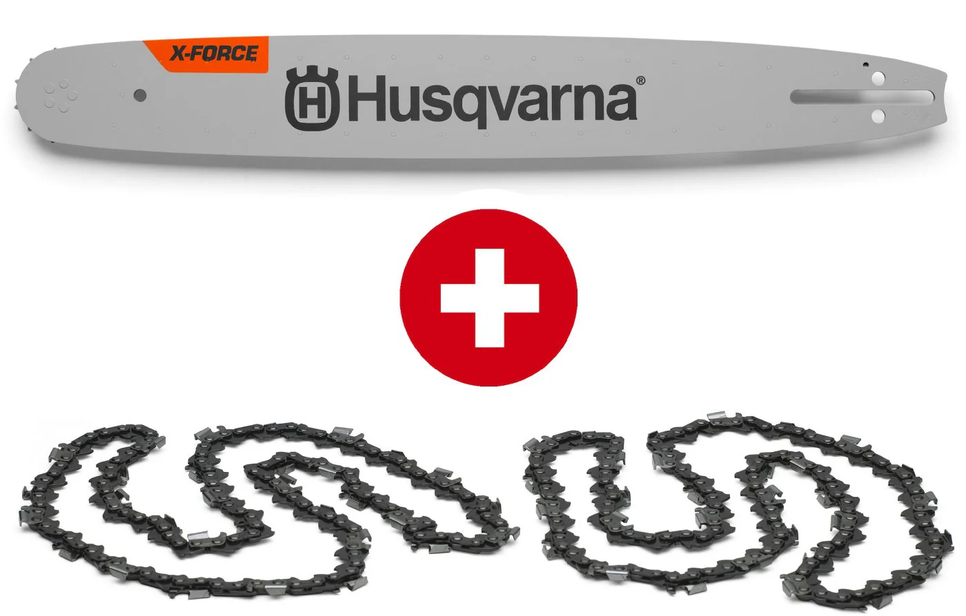 Husqvarna Ersatz-Set 1 x Schiene 505 89 16-40 + 2 x Kette 576 93 65-40