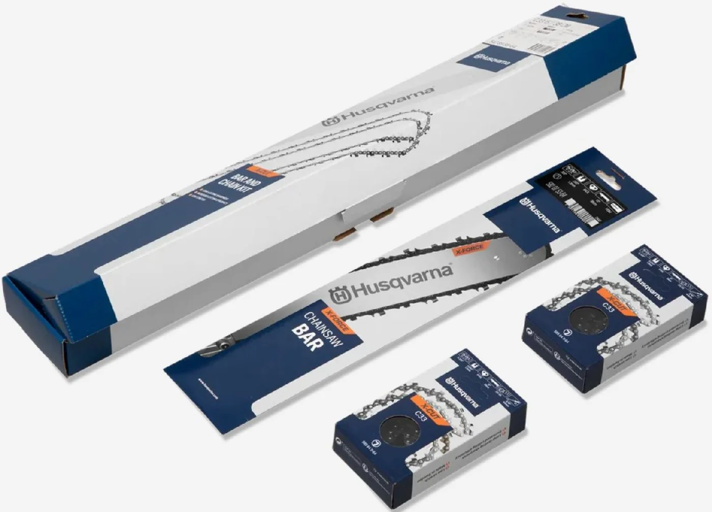 Husqvarna Ersatz-Set Kit 1x X-Force Schiene + 2x X-Cut C33 13/33