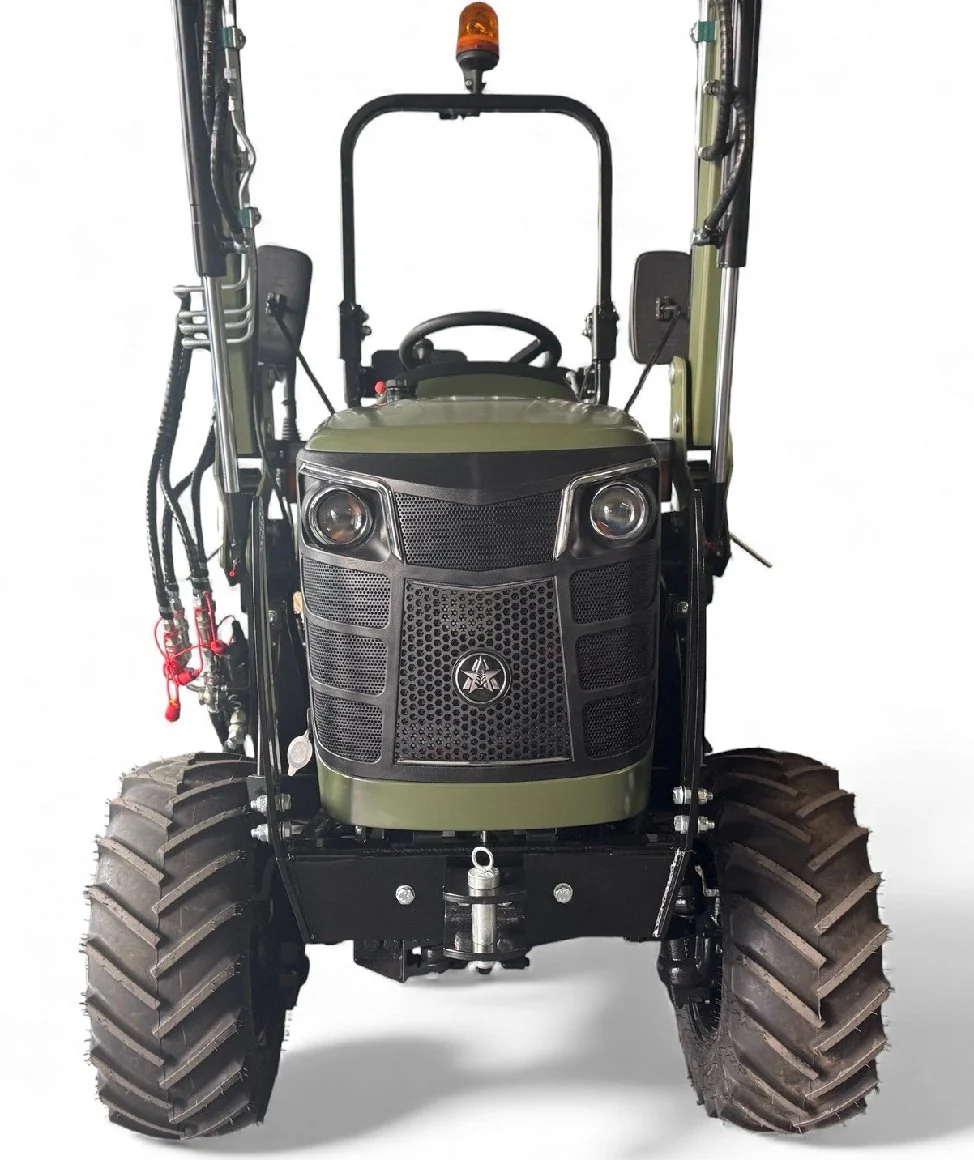 Startrac Allrad-Kleintraktor 22 Nato-Grün mit Radialbereifung + Frontlader inklusive Schaufel - Image 3