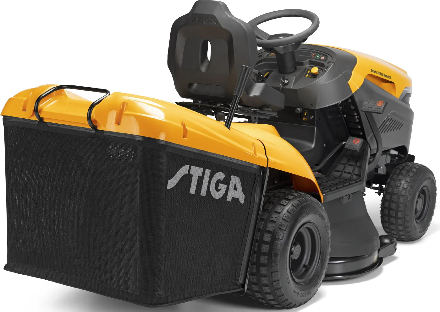 Stiga Rasentraktor Estate 798 W Special HONDA mit Mulchstopfen, Anhängerkupplung und Ladegerät - Image 5